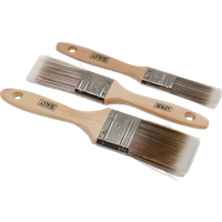 SEALEY Wooden Handle Paint Brush Set 3Pc | SPBS3W | GSF Car Parts