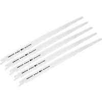 SEALEY Reciprocating Saw Blade Wood & Nail 300mm 6Tpi - Pack Of 5 | SRBR1211DF | GSF Car Parts