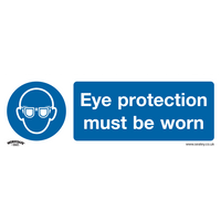 SEALEY Mandatory Safety Sign - Eye Protection Must Be Worn - Rigid Plastic | SS11P1 | GSF Car Parts