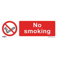 SEALEY Prohibition Safety Sign - No Smoking - Self-Adhesive Vinyl - Pack Of 10 | SS13V10 | GSF Car Parts