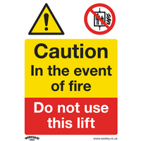 SEALEY Warning Safety Sign - Caution Do Not Use Lift - Rigid Plastic - Pack Of 10 | SS43P10 | GSF Car Parts