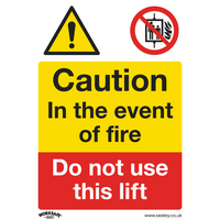 SEALEY Warning Safety Sign - Caution Do Not Use Lift - Self-Adhesive Vinyl | SS43V1 | GSF Car Parts