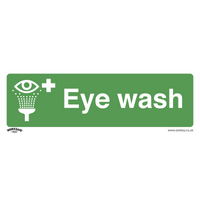 SEALEY Safe Conditions Safety Sign - Eye Wash - Self-Adhesive Vinyl | SS58V1 | GSF Car Parts