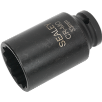 SEALEY Impact Socket 33mm Bi-Hex Deep 1/2"sq Drive | SX0041 | GSF Car Parts