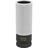 SEALEY Alloy Wheel Impact Socket 1/2"sq Drive - 21mm Star Profile For Hyundai | SX0421 | GSF Car Parts