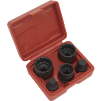 SEALEY Impact Hub Socket & Socket Bit Set 5Pc 12-Point 1/2"sq Drive | SX053 | GSF Car Parts