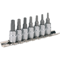 SEALEY Trx-Ts* Security Socket Bit Set 7Pc 1/4"sq Drive | SX106 | GSF Car Parts