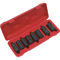 SEALEY Locking Wheel Nut Removal Set 8Pc 1/2"sq Drive | SX202 | GSF Car Parts