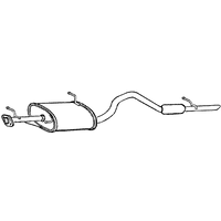 Rear Box/silencer A2a Fits: SUZUKI GRAND VITARA