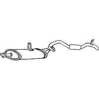 Rear Box/silencer A2a Fits: SUZUKI X90