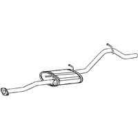 Rear Box/silencer A2a Fits: SUZUKI ALTO