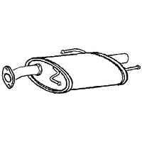 A2A Rear Box/silencer | GSF Car Parts Fits: SUZUKI SWIFT