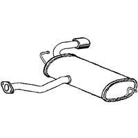 Rear Silencer GTEXHAUSTS Fits: SUZUKI GRAND VITARA