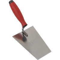 SEALEY Stainless Steel Masonry Trowel - Rubber Handle - 160mm | T1203 | GSF Car Parts