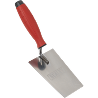 SEALEY Stainless Steel Filler Trowel - Rubber Handle - 140mm | T1208 | GSF Car Parts