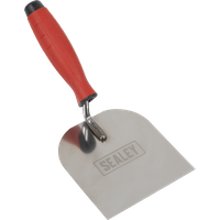 SEALEY Stainless Steel Margin Trowel - Rubber Handle - 120mm | T1706 | GSF Car Parts