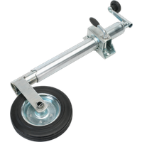 SEALEY Jockey Wheel & Clamp Ø50mm - Ø200mm Solid Wheel | TB37 | GSF Car Parts