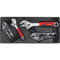 SEALEY Tool Tray With Locking Pliers & Adjustable Wrench Set 4Pc | TBT04 | GSF Car Parts