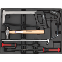 SEALEY Tool Tray With Pry Bar, Hammer & Hacksaw Set 6Pc | TBT30 | GSF Car Parts