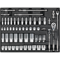 SEALEY Tool Tray With Socket Set 55Pc 3/8" & 1/2"sq Drive | TBT31 | GSF Car Parts