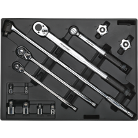 SEALEY Tool Tray With Ratchet, Torque Wrench, Breaker Bar & Socket Adaptor Set 13Pc | TBT32 | GSF Car Parts