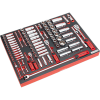 SEALEY Tool Tray With Socket Set 91Pc 1/4", 3/8" & 1/2"sq Drive | TBTP02 | GSF Car Parts