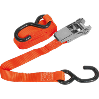 SEALEY Ratchet Strap 25mm X 4.5M Polyester Webbing With S-Hook 800Kg Breaking Strength | TD0845S | GSF Car Parts