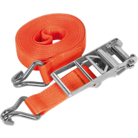 SEALEY Ratchet Strap 75mm X 10M Polyester Webbing 10000Kg Breaking Strength | TD10010J | GSF Car Parts