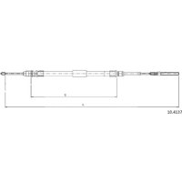 Telco Handbrake Cable - Left Hand | 10.4137 | GSF Car Parts
