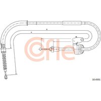 Telco Handbrake Cable for Mini - Left Hand | 10.4301 | GSF Car Parts