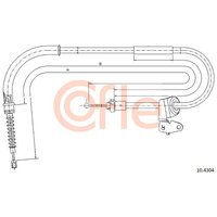 Telco Handbrake Cable for Mini - Right Hand | 10.4304 | GSF Car Parts