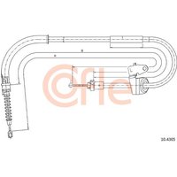 Telco Handbrake Cable for Mini - Left Hand | 10.4305 | GSF Car Parts