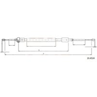 Telco Citroen Ds3 Handbrake Cable - Rear | 10.4524 | GSF Car Parts