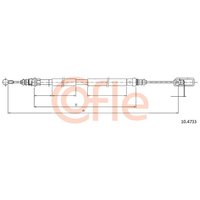 Telco Fiat Ulysse Handbrake Cable - Right Hand | 10.4733 | GSF Car Parts