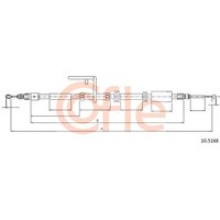 Telco Handbrake Cable for Land Rover Freelander - Left Hand | 10.5168 | GSF Car Parts