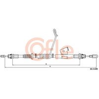 Telco Ford Transit Custom Handbrake Cable - Left Hand | 10.5349 | GSF Car Parts