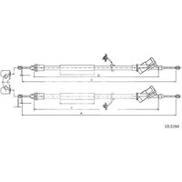 Telco Handbrake Cable for Ford Focus - Rear | 10.5364 | GSF Car Parts
