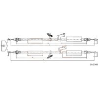 Telco Ford Focus C-Max Handbrake Cable - Rear | 10.5368 | GSF Car Parts