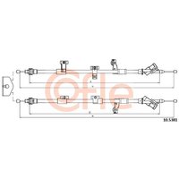 Telco Handbrake Cable - Rear | 10.5381 | GSF Car Parts
