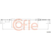 Telco Handbrake Cable - Rear | 10.6043 | GSF Car Parts