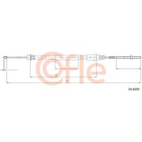 Telco Handbrake Cable for Peugeot 406 - Left Hand | 10.6203 | GSF Car Parts