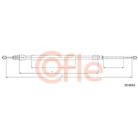 Telco Handbrake Cable for Renault Megane - Rear | 10.6686 | GSF Car Parts