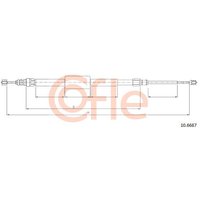 Telco Handbrake Cable for Renault Scenic - Rear | 10.6687 | GSF Car Parts