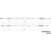 Telco Handbrake Cable for Renault Scenic - Rear | 10.6798 | GSF Car Parts