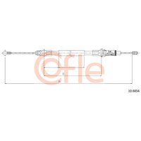 Telco Nissan Interstar Handbrake Cable - Rear | 10.6854 | GSF Car Parts