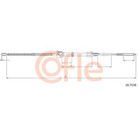 Telco Handbrake Cable for Volkswagen Polo - Rear | 10.7136 | GSF Car Parts