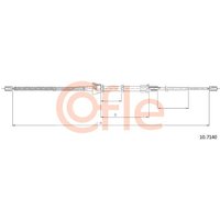 Telco Handbrake Cable for Volkswagen Polo - Rear | 10.7140 | GSF Car Parts