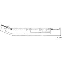 Telco Handbrake Cable - Rear | 10.7385 | GSF Car Parts