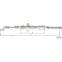 Telco Handbrake Cable - Rear | 10.7391 | GSF Car Parts