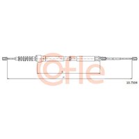 Telco Handbrake Cable for Skoda Octavia - Rear | 10.7504 | GSF Car Parts